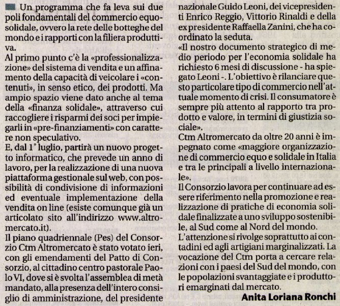 Giornale di Brescia 11 Giugno 2012